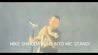 Mike Shinoda ACCIDENT At Linkin Park LA Show [upl. by Enytsirk]