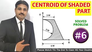 CENTROID SOLVED PROBLEM 6 IN ENGINEERING MECHANICS TIKLESACADEMYOFMATHS [upl. by Helenka]