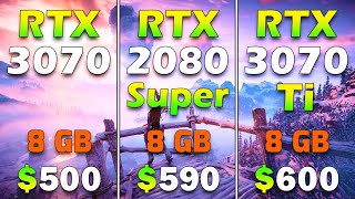 RTX 3070 vs RTX 2080 SUPER vs RTX 3070 Ti  PC Gameplay Tested [upl. by Nillek]