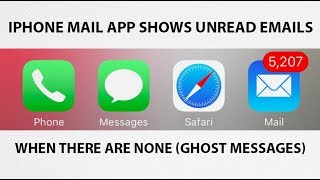 HowTo Fix iPhone iOS Mail App Showing Unread Emails When There Arent Any Ghost Messages [upl. by Elysia]