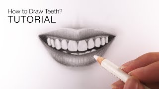 How to Draw Teeth for BEGINNERS  EASY Tutorial [upl. by Sirtemed905]