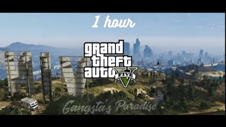 1 Hour GTA V  Gangstas Paradise GMV [upl. by Ahsitram]