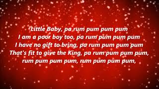 The Little Drummer Boy Lyrics [upl. by Latrell]