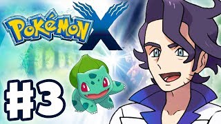 Pokemon X and Y  Gameplay Walkthrough Part 3  Professor Sycamore Battle Nintendo 3DS [upl. by Tedmund962]