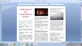 ¿COMO CREAR UN TRIPTICO EN WORD [upl. by Sarajane374]