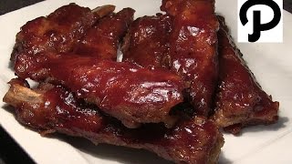 OvenBaked BBQ Spare Ribs How To Make Barbecue Pork Ribs In The Oven [upl. by Clair]