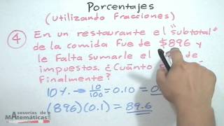 Porcentajes con fracciones │ problemas [upl. by Puduns]