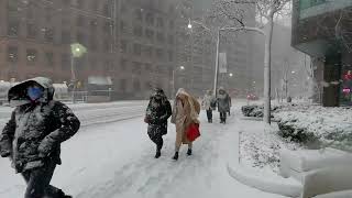 Winter Snow Storm in Toronto Canada  Blizzard and Heavy Snowfall [upl. by Reteip]