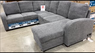 Coddle Aria Fabric Sleeper Sectional 1549 99 at Costco [upl. by Ahselrak]