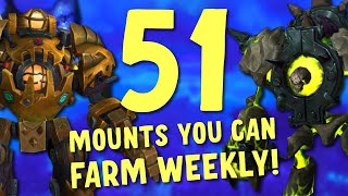 Mounts That You Can Farm Weekly in World of Warcraft [upl. by Nauqaj]