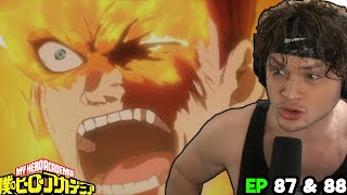 ENDEAVOR GOES PLUS ULTRA  ENDEAVOR VS NOMU  My Hero Academia Episodes 87 amp 88 Reaction [upl. by Aja]