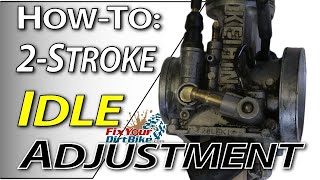 2Stroke Carburetor Tuning  Idle Adjustment  Fix Your Dirt Bike 2stroke dirtbike carburator [upl. by Zacek]