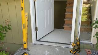 Jeld Wen Front Door Installation  Really crappy products and craftsmanship PART 1 [upl. by Ramirol543]