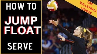 Volleyball Jump Serve  How To Jump Float Serve with Victoria Garrick [upl. by Kiehl452]