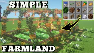 Minecraft Simple Farm Design  Minecraft Farm Design  Minecraft Aesthetic Farm Design  Minecraft [upl. by Nesbitt]