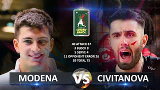 Modena vs Civitanova  Italian Volleyball SuperLega 20232024 [upl. by Nate]