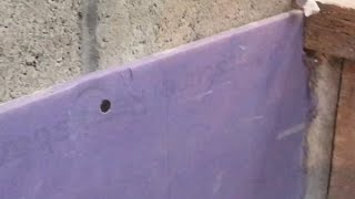 how to hang drywall DIRECTLY onto cement blocking [upl. by Iren]