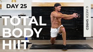 Day 25 45 Min ULTIMATE FULL BODY Dumbbell HIIT Workout  6WS1 [upl. by Hedvig]