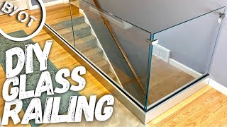 DIY GLASS RAILING [upl. by Denney]