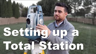 Setting up a Survey Total Station [upl. by Heidy728]