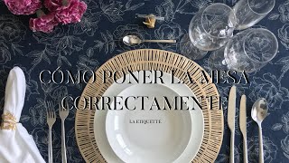 Cómo poner la mesa correctamente [upl. by Vachell394]