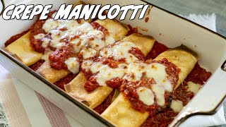 Crepe Manicotti Recipe [upl. by Pitt295]