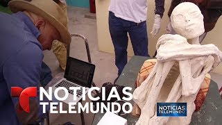 La momia de Nazca ¿fraude o extraordinario hallazgo  Noticiero  Noticias Telemundo [upl. by Guria817]