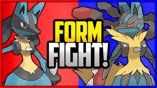 Lucario vs Mega Lucario  Pokémon Form Fight [upl. by Ayaladnot]