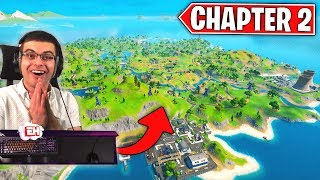 NEW Fortnite Chapter 2 Map LIVE REACTION [upl. by Ive657]