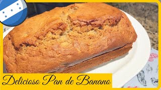 PAN de BANANO HONDUREÑO 🇭🇳  BANANA BREAD Honduran Recipe [upl. by Moffat]