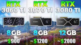 RTX 3060 Ti vs RTX 3070 Ti vs RTX 3080 Ti in 4K [upl. by Haimarej]