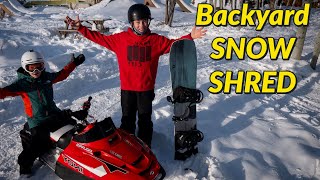 Backyard Snow Shred [upl. by Clio]