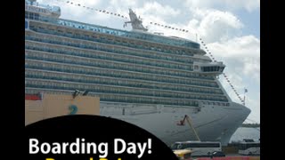 Boarding the Regal Princess Cruise Ship Vlog episode 1 [upl. by Ellehctim123]