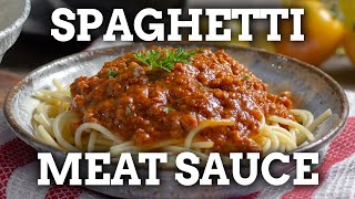 The BEST Spaghetti Meat Sauce Recipe [upl. by Dwinnell]