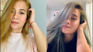 ORANGE HAIR TO GRAY USING WELLA 050 [upl. by Vola676]