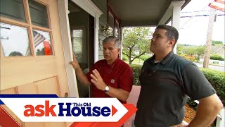 How to Install a SolidWood Exterior Door  Ask This Old House [upl. by Attayek846]