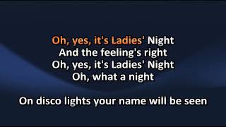 Kool amp The Gang  Ladies Night  Karaoke [upl. by Czarra]