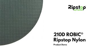 210D ROBIC® Ripstop Nylon  Fabric Demo Video [upl. by Airotkiv]