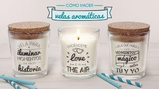 Cómo hacer velas aromáticas [upl. by Elwee827]