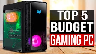 TOP 5 Best Budget Gaming PC 2024 [upl. by Ttirrem]