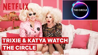 Drag Queens Trixie Mattel and Katya React to The Circle  I Like to Watch  Netflix [upl. by Recneps]