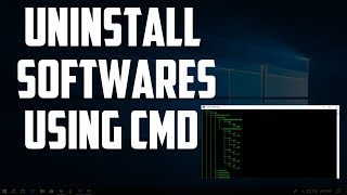 How To Uninstall Any ProgramsSoftwares Using CMD [upl. by Dnanidref664]