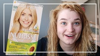 BOX DYE BLONDE  Garnier Nutrisse 1001 [upl. by Kubetz]