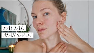 Lymphatic Drainage Face Lifting Massage [upl. by Ronen150]