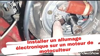 Installer un allumage électronique sur un moteur de motoculteur [upl. by Llerrahs]