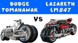 Dodge Tomahawk vs Lazareth LM 847 lazarethmoto DodgeTomahawk [upl. by Irrak464]