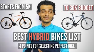 Best Hybrid Cycle List From 5 To 30K Budget  4 Points To Keep In Mind While Buying Your Next Hybrid [upl. by Aicineohp]