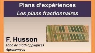 Cours sur les plans dexpériences  les plans fractionnaires [upl. by Berner317]