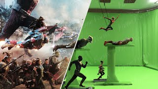 Avengers Endgame Without the VFX  Part 1 Cinesite VFX Breakdown [upl. by Pompei]