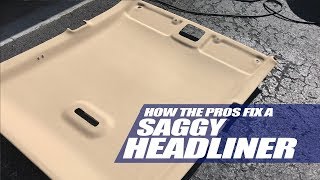 How To Fix a Headliner The Right Way [upl. by Aihsekel]